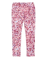 Kid Abstract Print Leggings - Pink