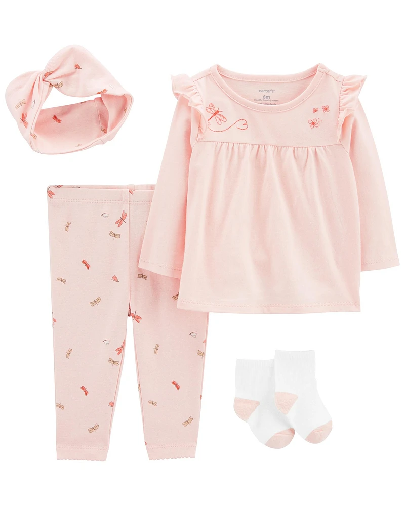 Baby 4-Pack Top and Leggings Set