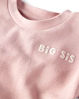 Toddler Organic Cotton Big Sis Sweatshirt