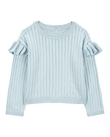 Toddler Ribbed Long-Sleeve Sweater