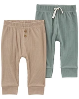 Baby 2-Pack Pull-On Drop Needle Pants