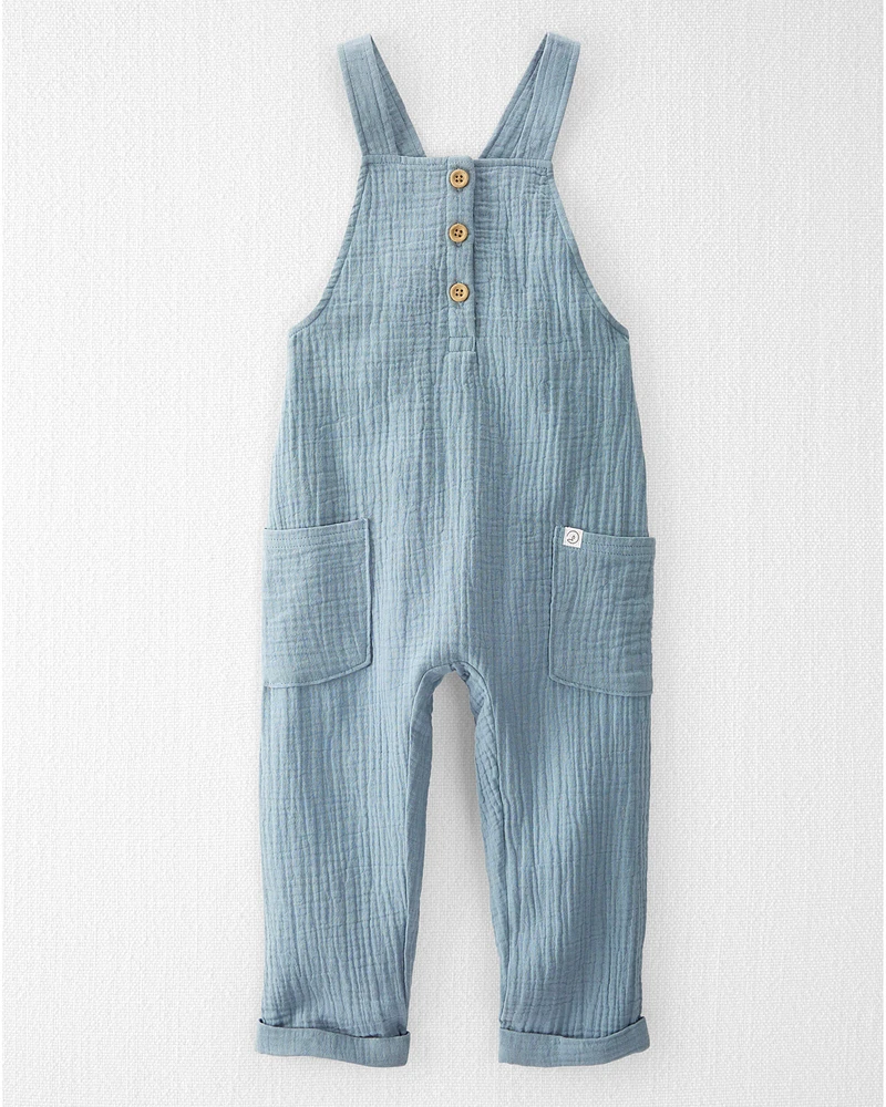 Toddler Organic Cotton Gauze Overalls