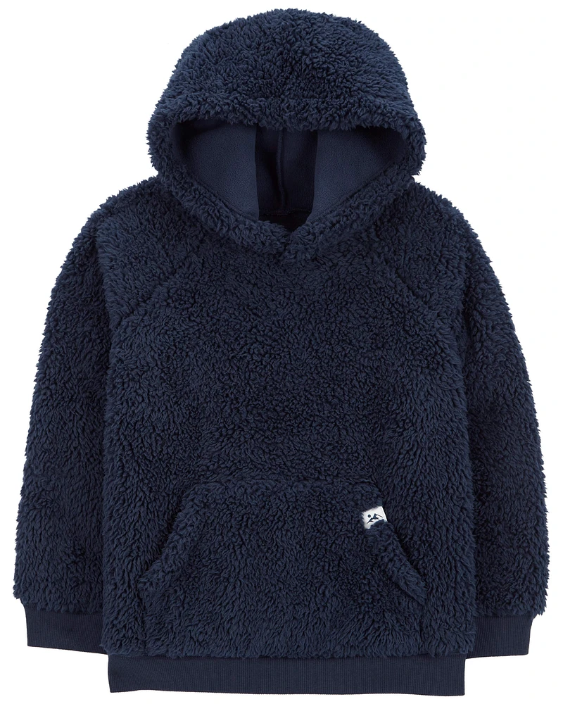 Sherpa Fleece Pullover Hoodie