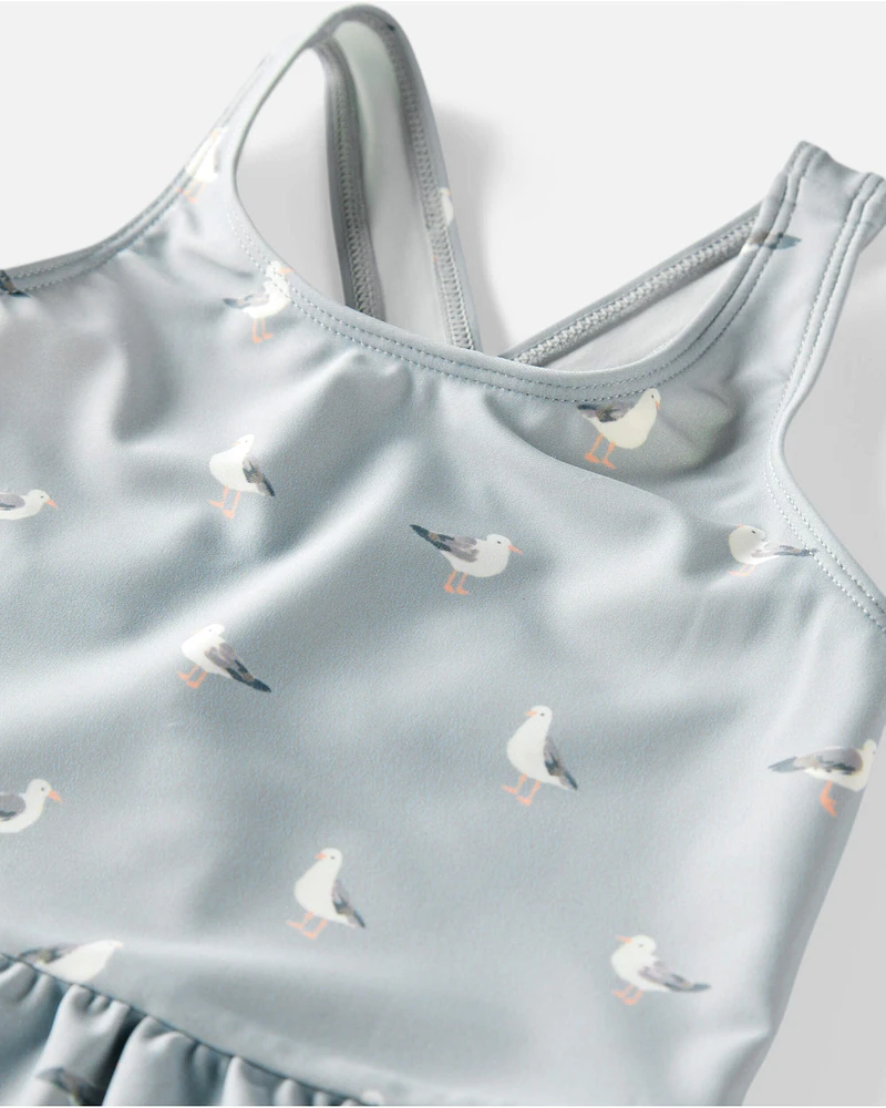 Toddler Recycled Seagull-Print Swimsuit