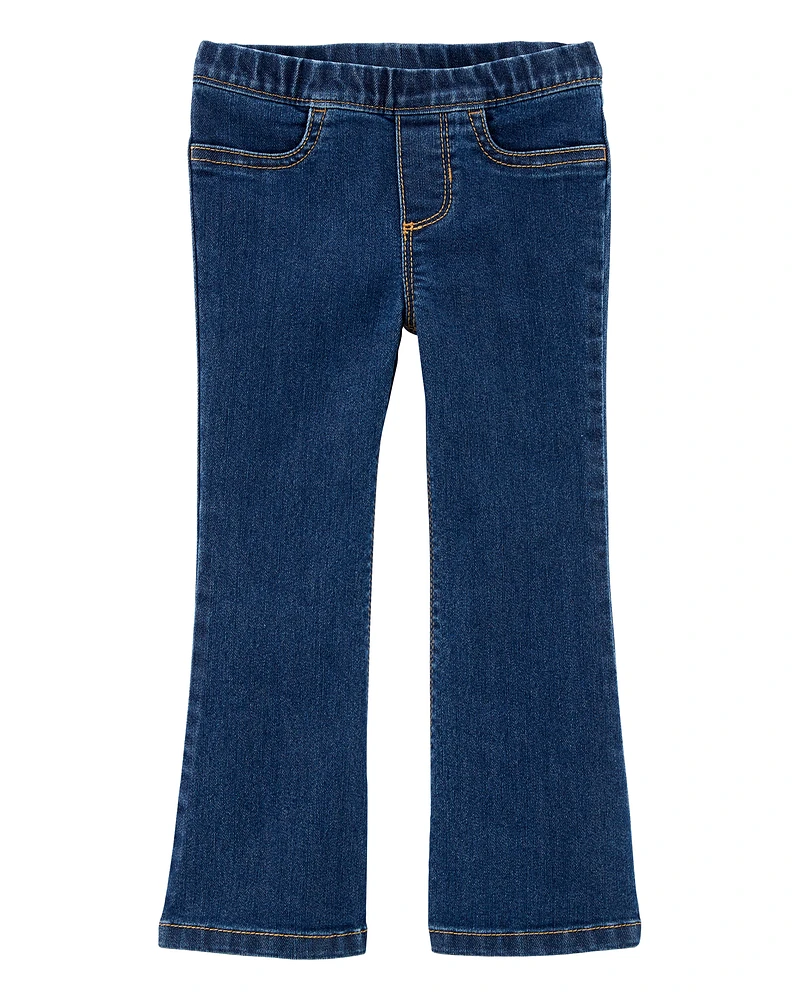 Baby Flare Pull-On Denim Jeans