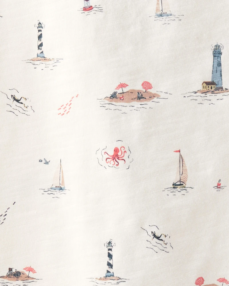 Kid 2-Pack Organic Cotton Coastal Knit Tees
