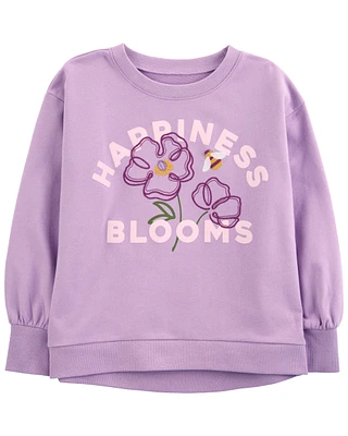 Kid Happiness Blooms Floral Sweatshirt