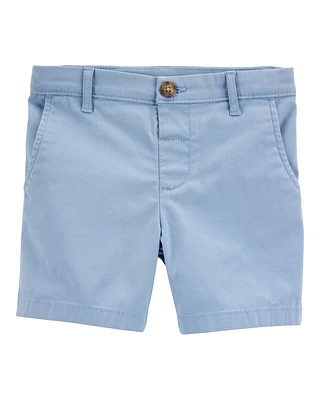 Toddler Stretch Chino Shorts - Blue