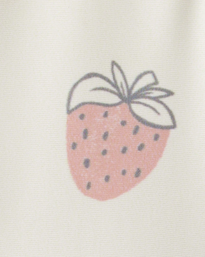 Baby Girl Recycled Strawberry-Print Swimsuit