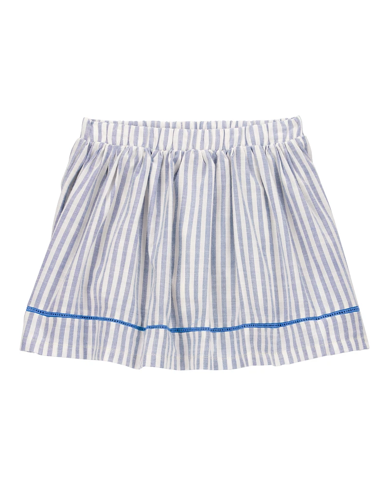 Toddler Striped Pull-On Skort