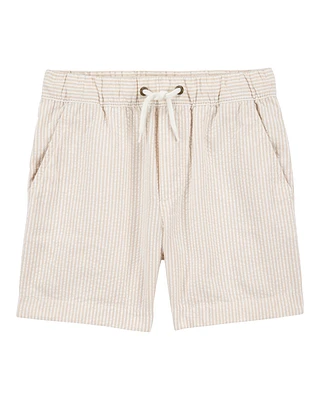 Kid Pull-On Drawstring Shorts - Khaki