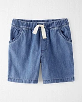 Kid Organic Cotton Chambray Shorts