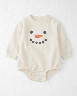 Baby Snowman Organic Cotton Bubble Bodysuit