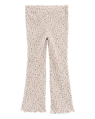 Baby Floral Pull-On Flare Pants