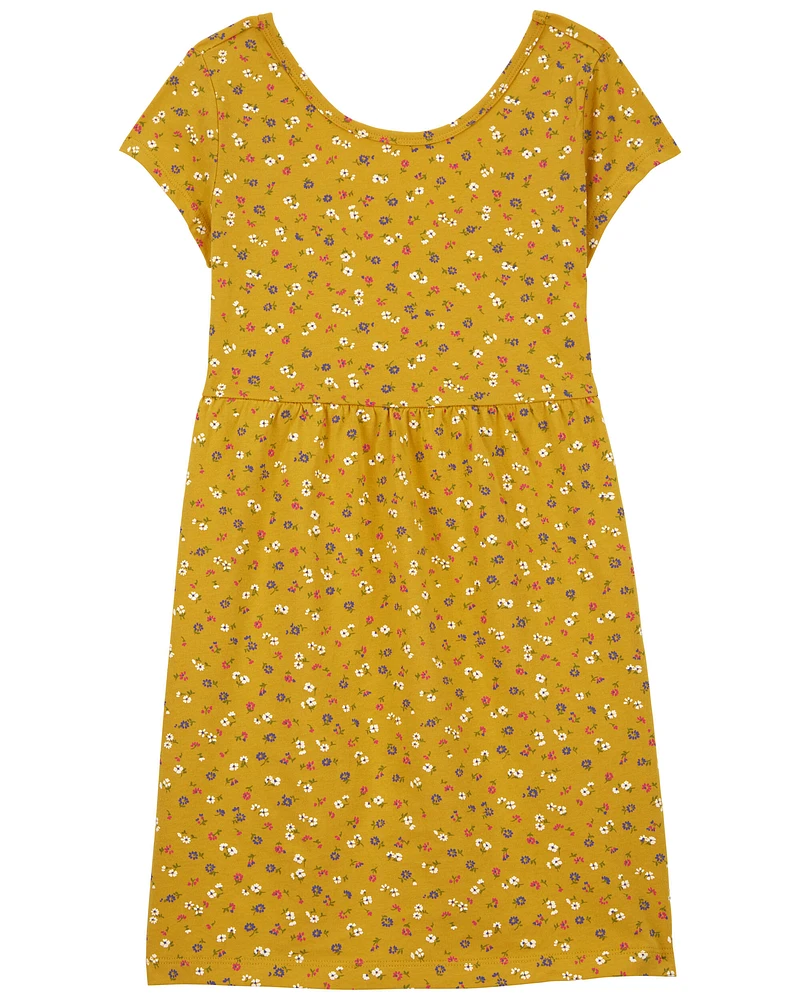 Kid Floral Jersey Dress