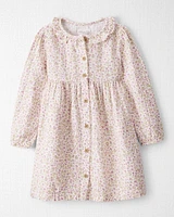 Toddler Organic Cotton Dress Botanic Muse Print