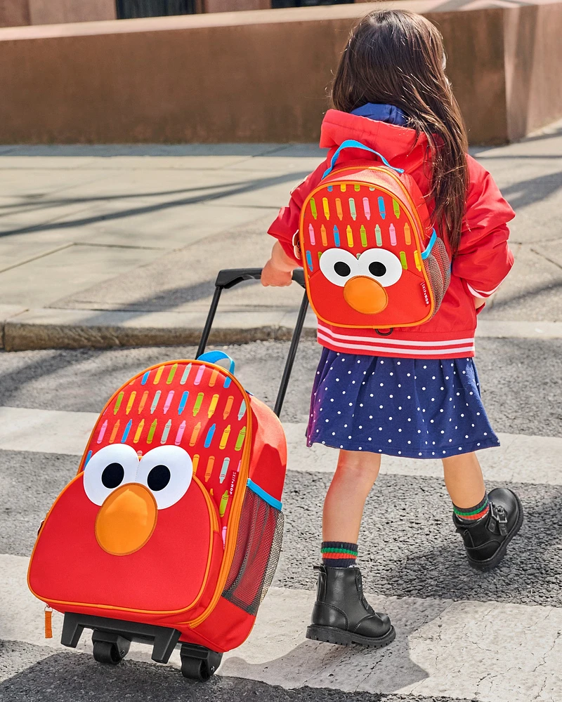 Sesame Street Toddler Kids Carry-On Rolling Luggage - Elmo