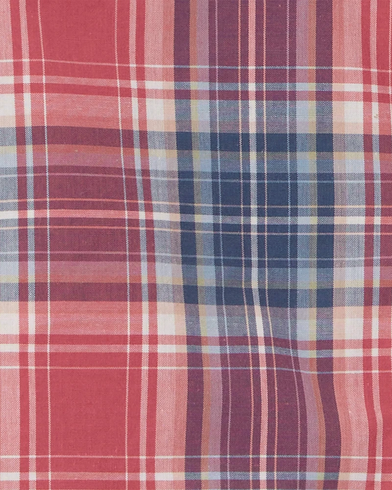 Toddler Plaid Button-Front Shirt