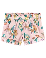 Floral Poplin Shorts