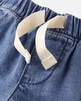 Baby Organic Cotton Chambray Shorts