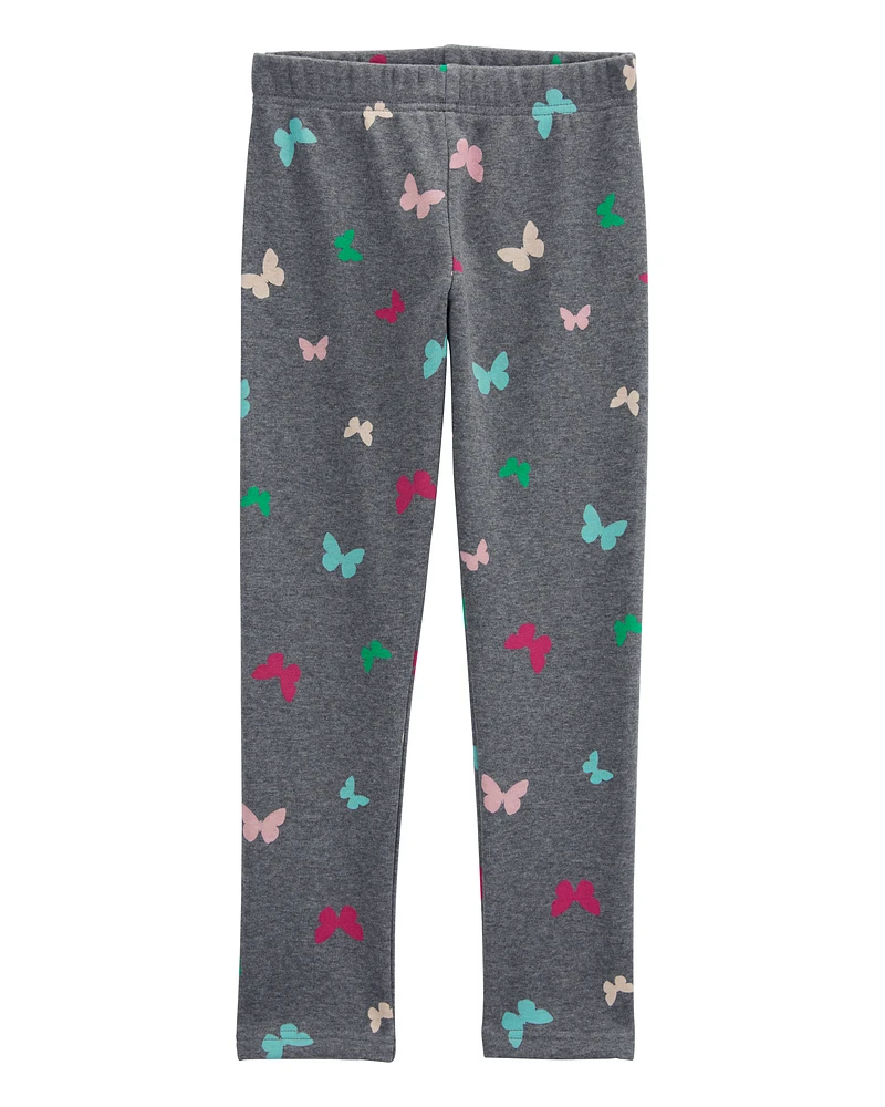 Kid 2-Piece Butterfly Sweathsirt & Fleece Leggings Set