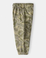 Toddler Boy Cotton Camo Fashion Cargo Pants - Green