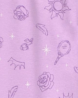 Kid Disney Princess Snug Fit Cotton 2-Piece Pyjamas - Purple
