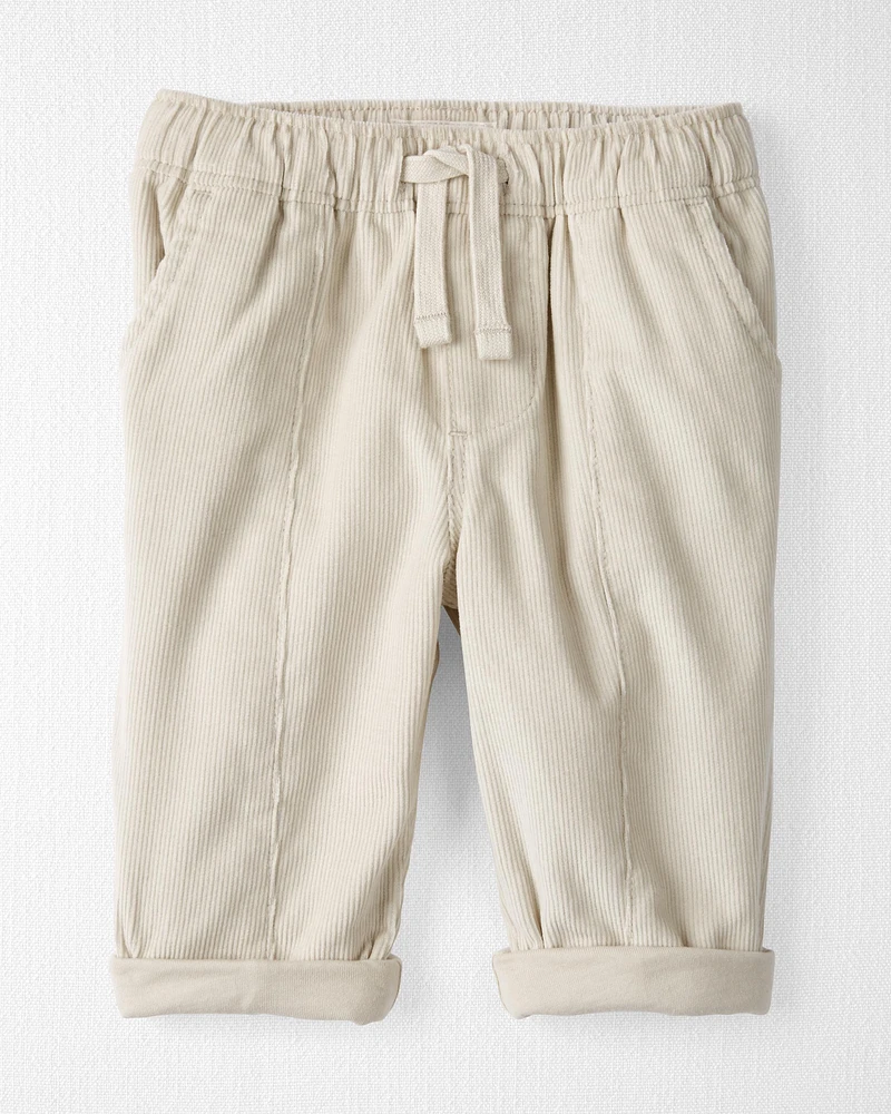 Baby Organic Cotton Corduroy Pants Toasted Wheat