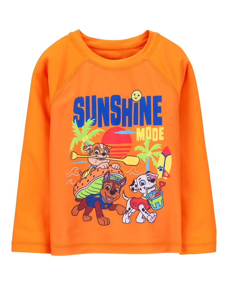 Toddler 2-Piece PAW Patrol Rashguard & Swim Trunk Set