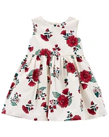 Baby Floral Sateen Holiday Dress