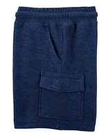 Toddler Cotton Shorts - Navy
