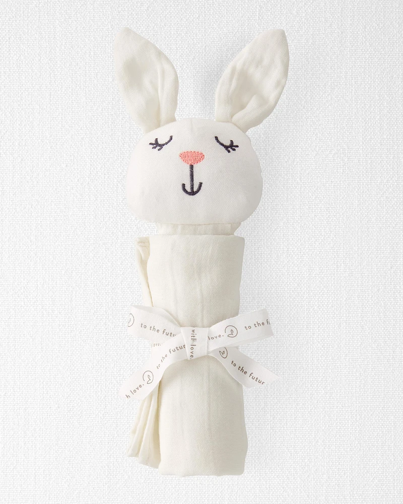 Baby Organic Cotton Muslin Bunny Lovey