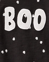 Baby 2-Piece Ghost Print Halloween Outfit Set