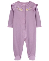 Baby Floral Snap-Up Thermal Sleeper