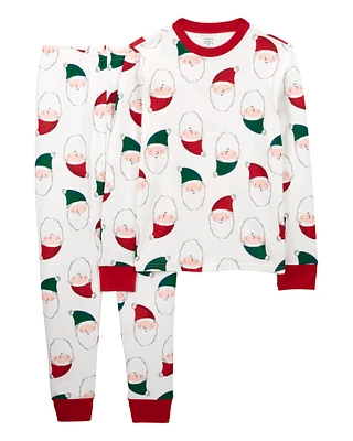 Adult 2-Piece Santa 100% Snug Fit Cotton Pyjamas