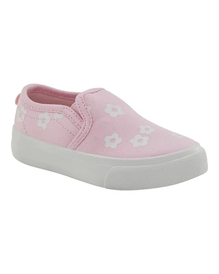 Toddler Slip-On Floral Sneakers - Pink