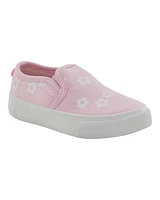 Toddler Slip-On Floral Sneakers - Pink