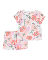 Toddler Floral Loose Fit 2-Piece Pyjamas