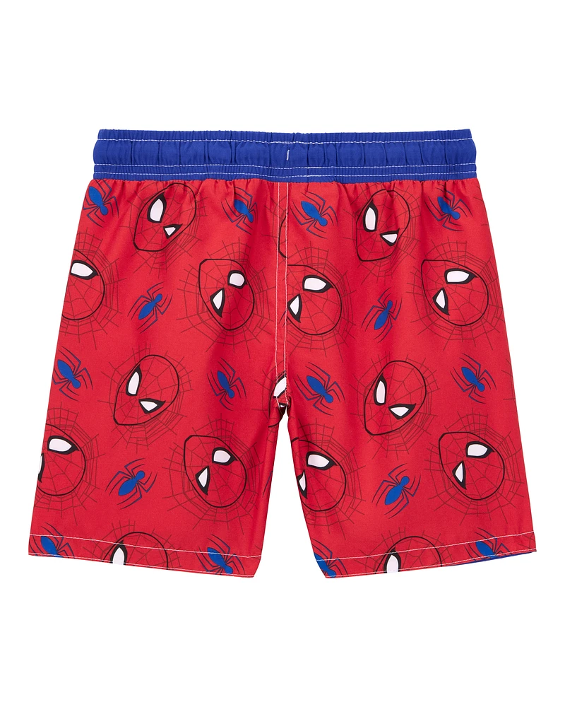 Kid Spider-Man Swim Trunks