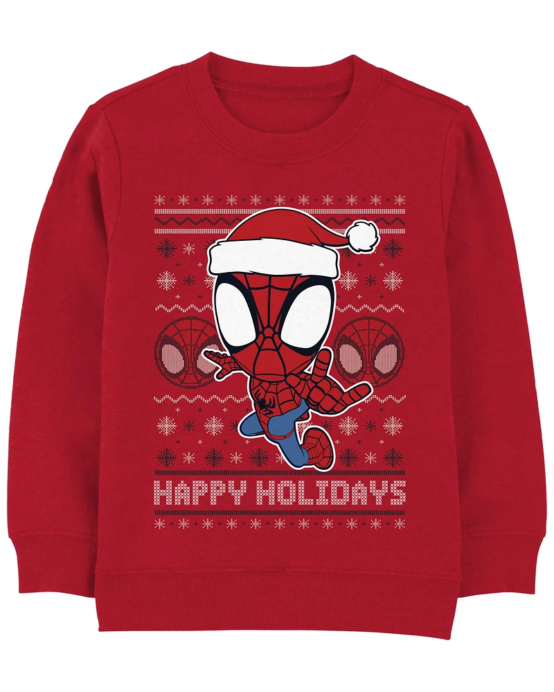 Toddler Spider-Man Christmas Pullover