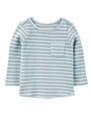 Baby Striped Thermal Long-Sleeve Tee