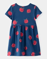 Toddler Apple Print Dress