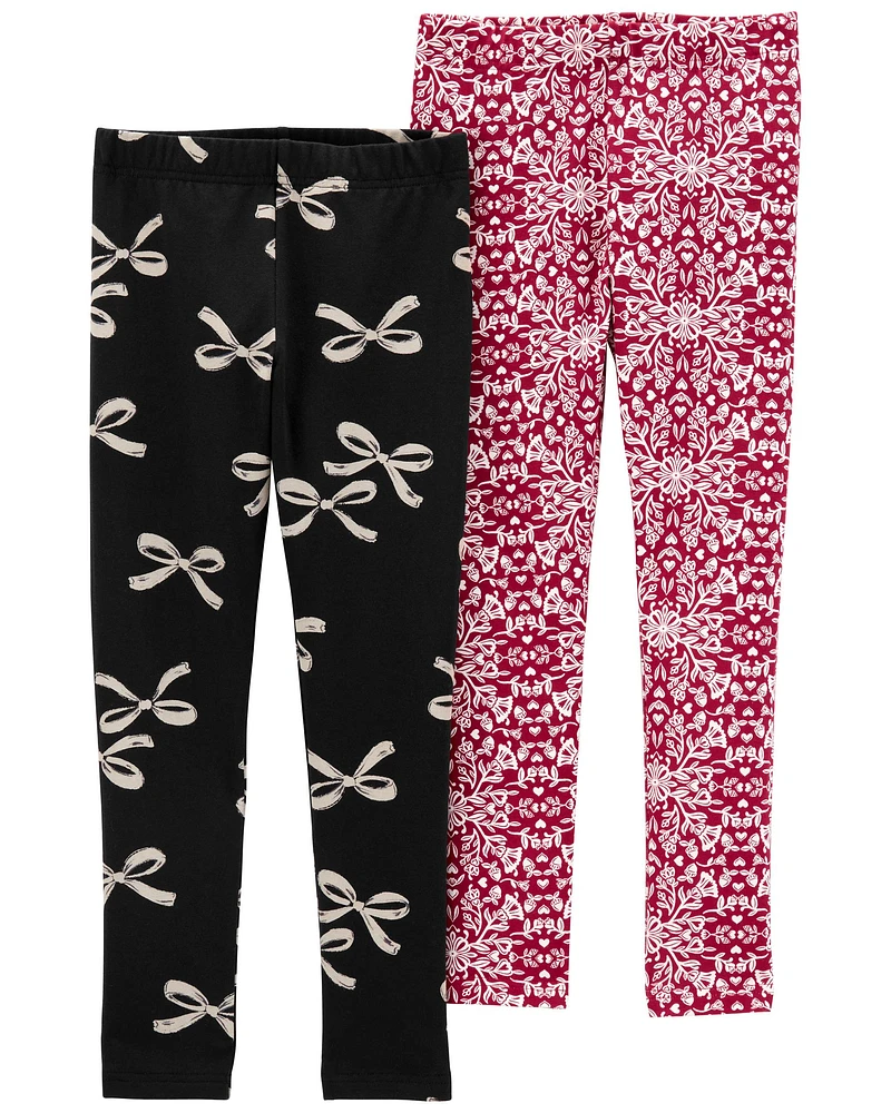 Kid 2-Pack Holiday Leggings