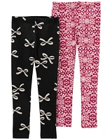 Kid 2-Pack Holiday Leggings