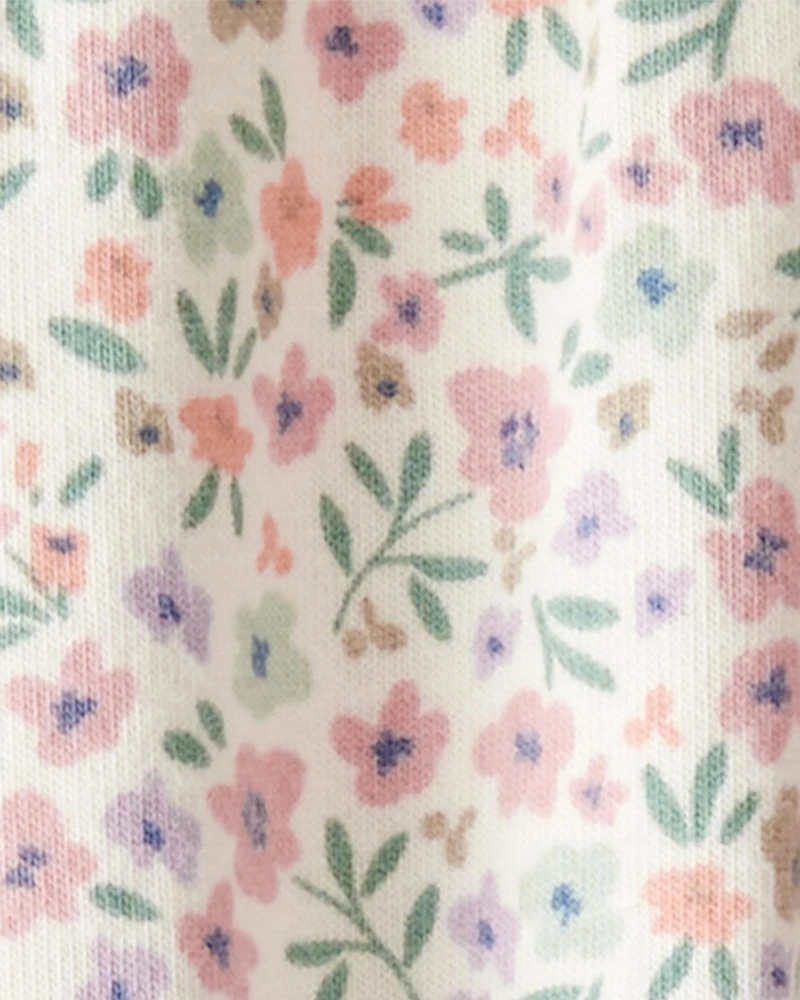 Baby Organic Cotton Floral-Print Jumpsuit