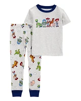 Toddler Toy Story Snug Fit Cotton 2-Piece Pyjamas - Heather