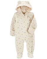 Baby Hooded Quilted Jumpsuit