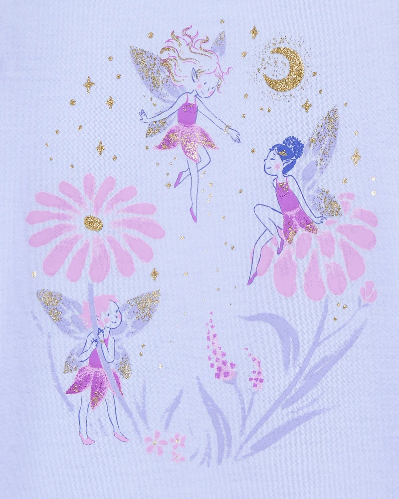 Girls 2-Pack Floral Fairy Nightgowns