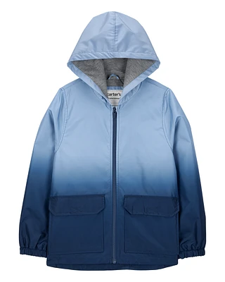 Dip Dye Rain Jacket - Blue