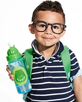 Zoo Straw Bottle - 13 oz - Crocodile
